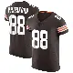 ＃88 Men's Caden Prieskorn Brown Elite Cleveland Browns Vapor Jersey
