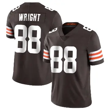 ＃88 Men's Dae'Quan Wright Brown Limited Cleveland Browns Team Color Vapor Untouchable Jersey
