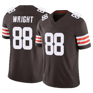 ＃88 Men's Dae'Quan Wright Brown Limited Cleveland Browns Vapor F.U.S.E. Jersey