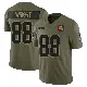 ＃88 Men's Dae'Quan Wright Olive Limited Cleveland Browns 2025 Salute to Service Jersey