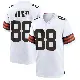 ＃88 Men's Dae'Quan Wright White Game Cleveland Browns Jersey