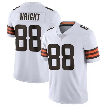 ＃88 Men's Dae'Quan Wright White Limited Cleveland Browns Vapor Untouchable Jersey