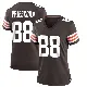 ＃88 Women's Caden Prieskorn Brown Game Cleveland Browns Team Color Jersey
