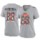 ＃88 Women's Caden Prieskorn Gray Game Cleveland Browns Atmosphere Fashion Jersey