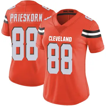 ＃88 Women's Caden Prieskorn Orange Limited Cleveland Browns Alternate Vapor Untouchable Jersey