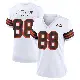 ＃88 Women's Caden Prieskorn White Game Cleveland Browns 1946 Collection Alternate Jersey