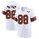 ＃88 Youth Caden Prieskorn White Game Cleveland Browns 1946 Collection Alternate Jersey