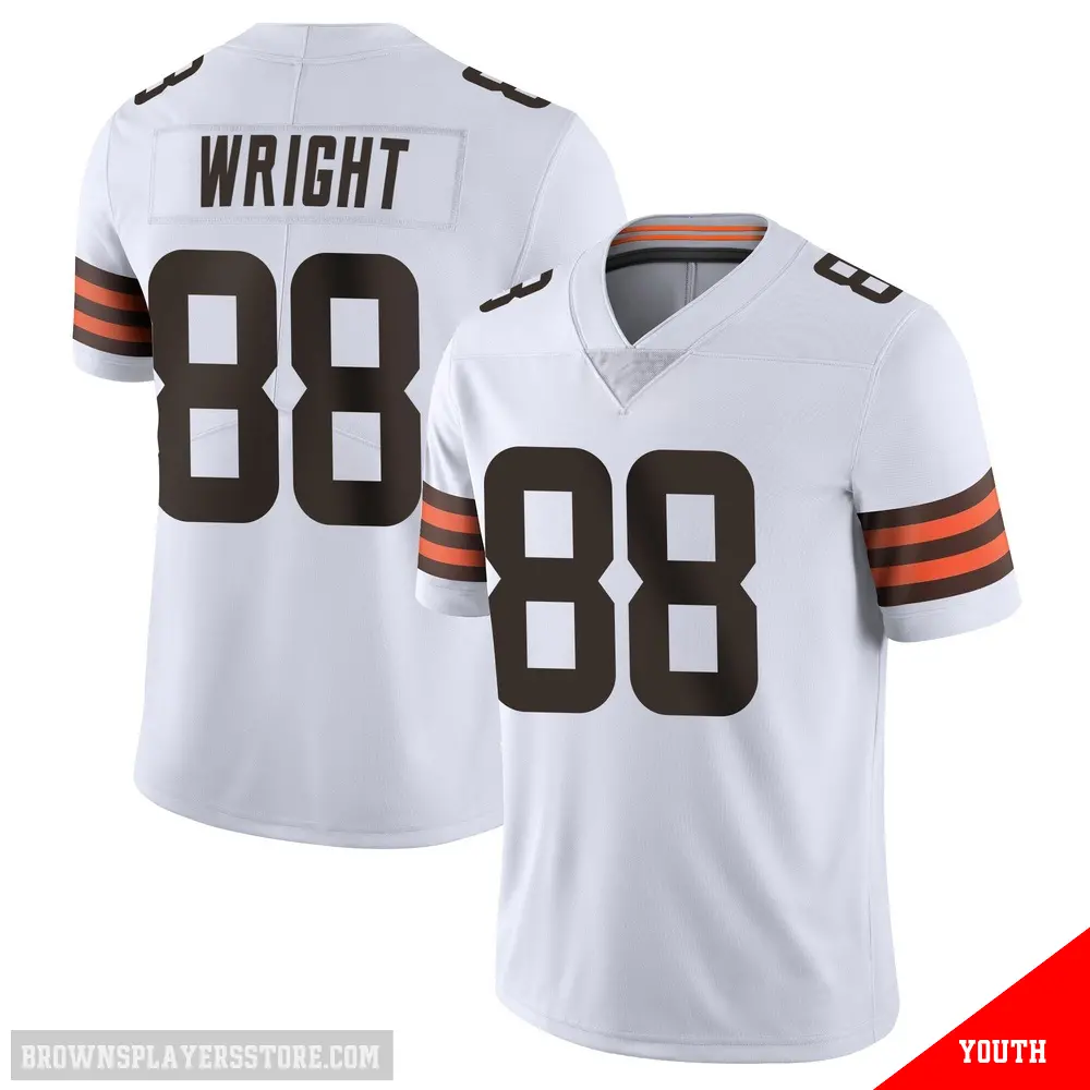 ＃88 Youth Dae'Quan Wright White Limited Cleveland Browns Vapor Untouchable Jersey