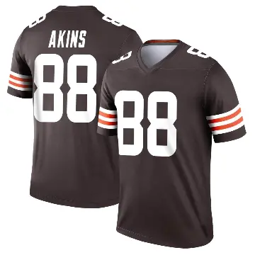 ＃88 Youth Jordan Akins Brown Legend Cleveland Browns Jersey