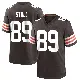 ＃89 Men's Jack Stoll Brown Game Cleveland Browns Team Color Jersey