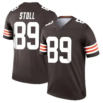 ＃89 Men's Jack Stoll Brown Legend Cleveland Browns Jersey