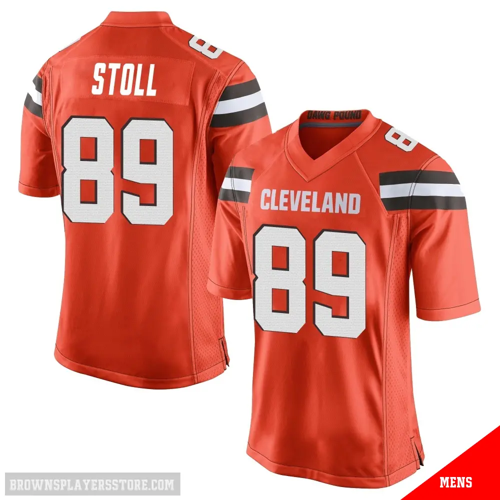 ＃89 Men's Jack Stoll Orange Game Cleveland Browns Alternate Jersey
