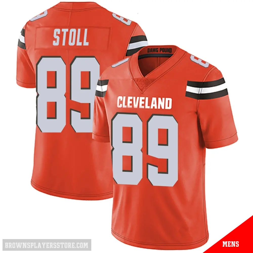 ＃89 Men's Jack Stoll Orange Limited Cleveland Browns Alternate Vapor Untouchable Jersey
