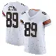 ＃89 Men's Jack Stoll White Elite Cleveland Browns Vapor Jersey