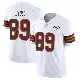 ＃89 Men's Jack Stoll White Limited Cleveland Browns Vapor 1946 Collection Alternate Jersey