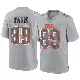 ＃89 Men's Kaden Davis Gray Game Cleveland Browns Atmosphere Fashion Jersey
