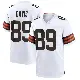 ＃89 Men's Kaden Davis White Game Cleveland Browns Jersey