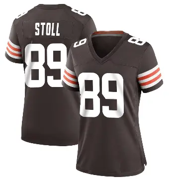 ＃89 Women's Jack Stoll Brown Game Cleveland Browns Team Color Jersey