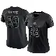 ＃89 Women's Kaden Davis Black Limited Cleveland Browns Reflective Jersey