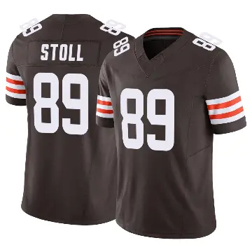 ＃89 Youth Jack Stoll Brown Limited Cleveland Browns Vapor F.U.S.E. Jersey