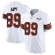 ＃89 Youth Kaden Davis White Limited Cleveland Browns Vapor 1946 Collection Alternate Jersey