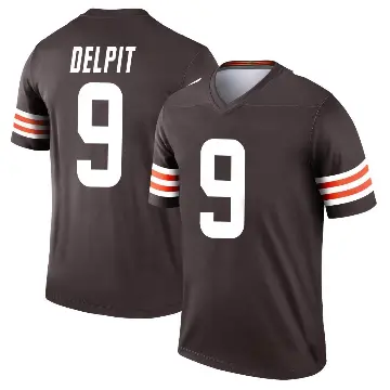 ＃9 Men's Grant Delpit Brown Legend Cleveland Browns Jersey