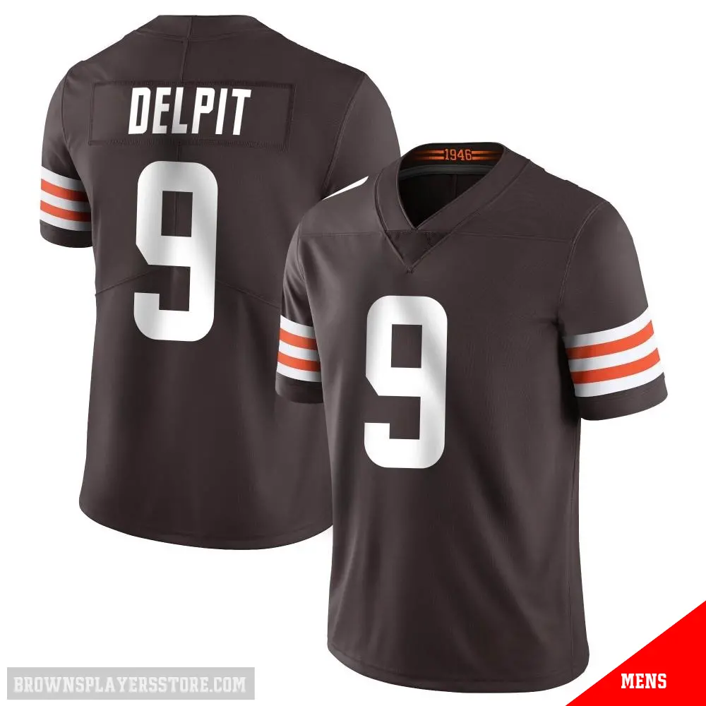 ＃9 Men's Grant Delpit Brown Limited Cleveland Browns Team Color Vapor Untouchable Jersey