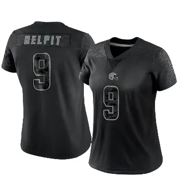 ＃9 Women's Grant Delpit Black Limited Cleveland Browns Reflective Jersey