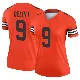 ＃9 Women's Grant Delpit Orange Legend Cleveland Browns Inverted Jersey