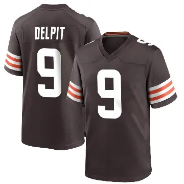 ＃9 Youth Grant Delpit Brown Game Cleveland Browns Team Color Jersey