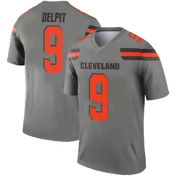 ＃9 Youth Grant Delpit Legend Cleveland Browns Inverted Silver Jersey