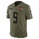 ＃9 Youth Grant Delpit Olive Limited Cleveland Browns 2025 Salute to Service Jersey