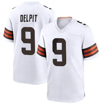 ＃9 Youth Grant Delpit White Game Cleveland Browns Jersey