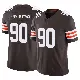 ＃90 Men's Joe Tryon-Shoyinka Brown Limited Cleveland Browns Vapor F.U.S.E. Jersey