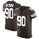 ＃90 Men's Khordae Sydnor Brown Elite Cleveland Browns Vapor Jersey