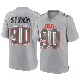＃90 Men's Khordae Sydnor Gray Game Cleveland Browns Atmosphere Fashion Jersey
