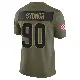 ＃90 Men's Khordae Sydnor Olive Limited Cleveland Browns 2025 Salute to Service Jersey