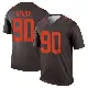 ＃90 Men's KJ Henry Brown Legend Cleveland Browns Alternate Jersey