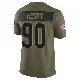＃90 Men's KJ Henry Olive Limited Cleveland Browns 2025 Salute to Service Jersey