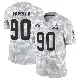 ＃90 Men's Maurice Hurst II Arctic Camo Limited Cleveland Browns 2024 Salute to Service Jersey