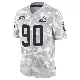 ＃90 Men's Maurice Hurst II Arctic Camo Limited Cleveland Browns 2024 Salute to Service Jersey