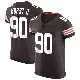 ＃90 Men's Maurice Hurst II Brown Elite Cleveland Browns Vapor Jersey