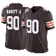 ＃90 Men's Maurice Hurst II Brown Limited Cleveland Browns Vapor F.U.S.E. Jersey