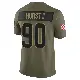 ＃90 Men's Maurice Hurst II Olive Limited Cleveland Browns 2025 Salute to Service Jersey