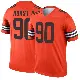 ＃90 Men's Maurice Hurst II Orange Legend Cleveland Browns Inverted Jersey