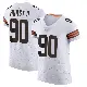 ＃90 Men's Maurice Hurst II White Elite Cleveland Browns Vapor Jersey