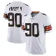 ＃90 Men's Maurice Hurst II White Limited Cleveland Browns Vapor Untouchable Jersey