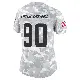 ＃90 Women's Joe Tryon-Shoyinka Arctic Camo Limited Cleveland Browns 2024 Salute to Service Jersey