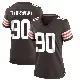 ＃90 Women's Joe Tryon-Shoyinka Brown Game Cleveland Browns Team Color Jersey