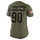 ＃90 Women's Joe Tryon-Shoyinka Olive Limited Cleveland Browns 2025 Salute to Service Jersey